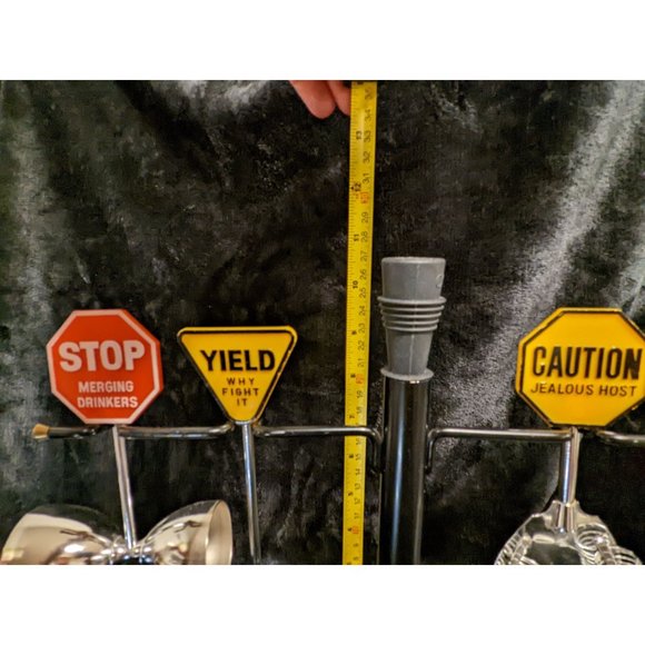 Vintage Cocktail Martini Accessories Set Traffic Signs Barware circa 1960s-70s - Picture 9 of 9